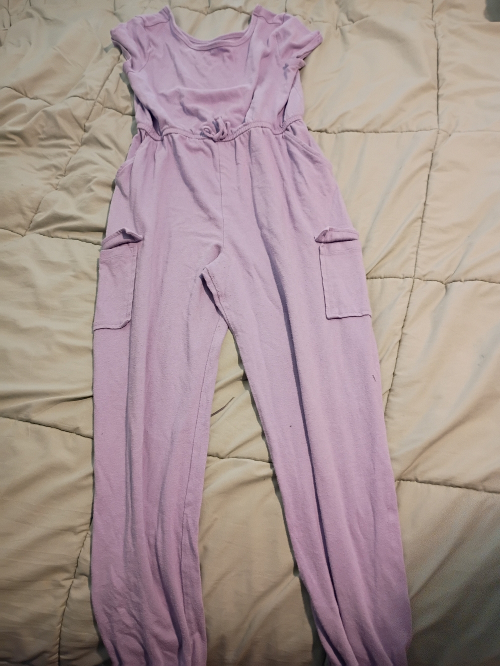 wonder nation Short-Sleeve Jumpsuit with Cargo Pockets